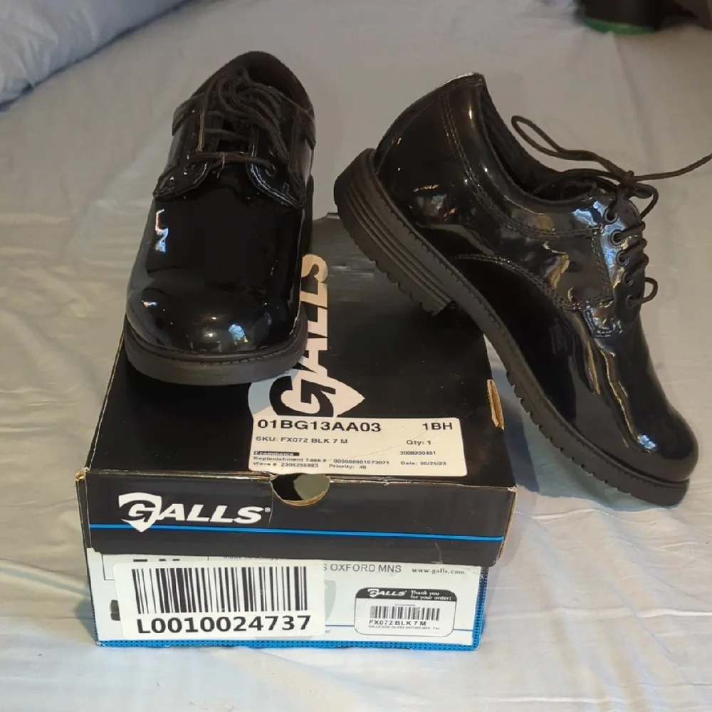 Black Patent Leather Oxfords
